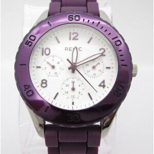 New Women's Relic 50m WR Analog 40mm Dial Day Date Causal Round Watch (D939)